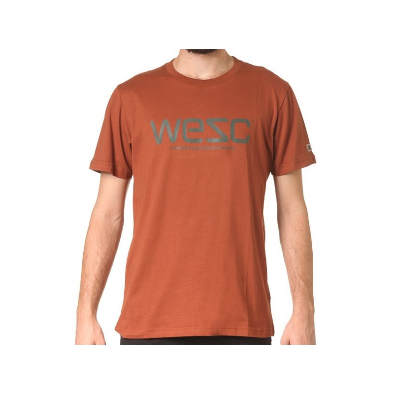 WESC T-SHIRT GOLDEN CAMEL