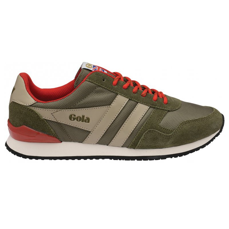 ZAPATILLA GOLA CLASSICS SPIRIT BALLISTIC KHAKI-TAUPE-RED