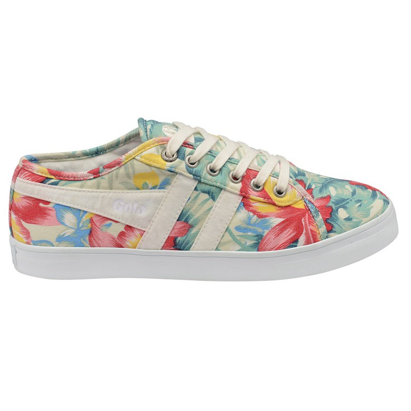 ZAPATILLA CHICA GOLA JASMINE HIBISCUS ECRU MULTI