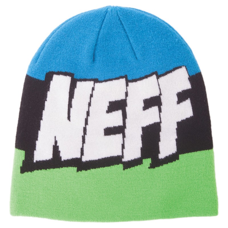 GORRO NEFF CARTOON SLIME / BLACK / CYAN