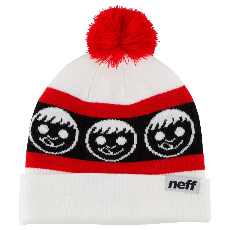 GORRO NEFF STANDARD WHITE / RED