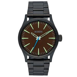 RELOJ NIXON SENTRY 38 SS ALL BLACK / BROWN