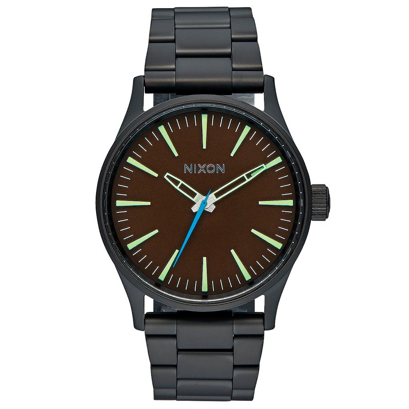 RELOJ NIXON SENTRY 38 SS ALL BLACK / BROWN