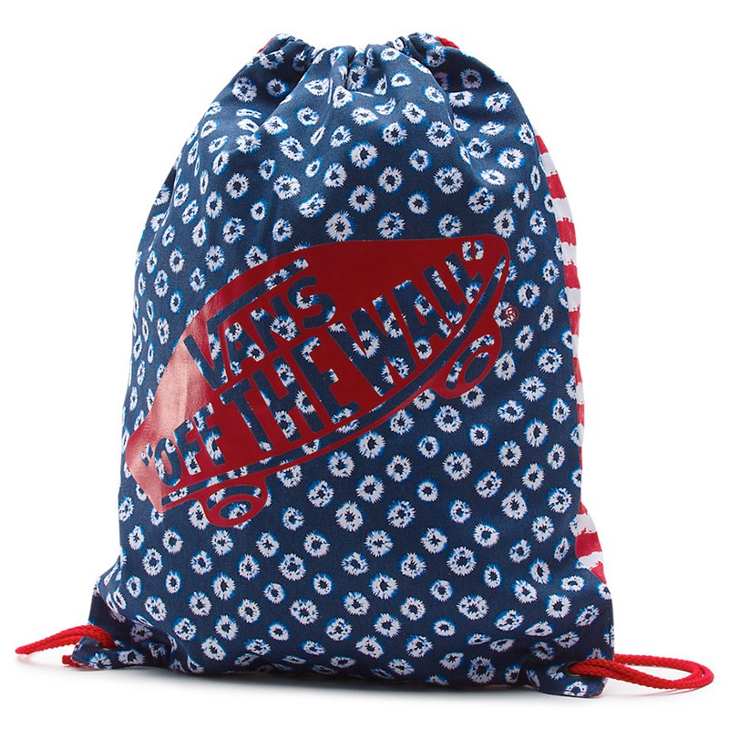 MOCHILA VANS BENCHED NOVELTY DYED DOTS STRIPES BLUE RED