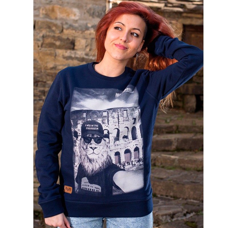 SUDADERA CHICA NUM WEAR COLOSSEUM NAVY