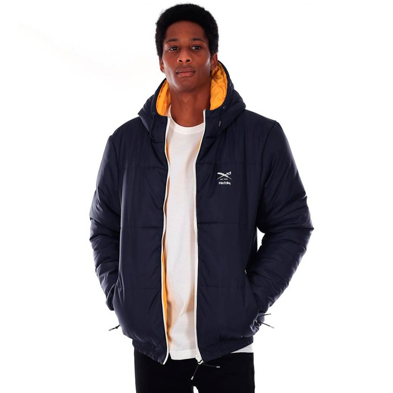 CAZADORA REVERSIBLE IRIEDAILY PUFF TURN NAVY / YELLOW