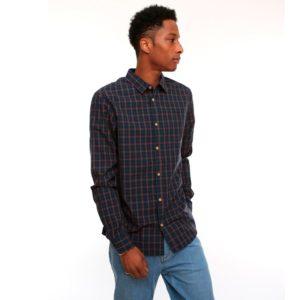CAMISA IRIEDAILY Mc VALLE LS NAVY YELLOW