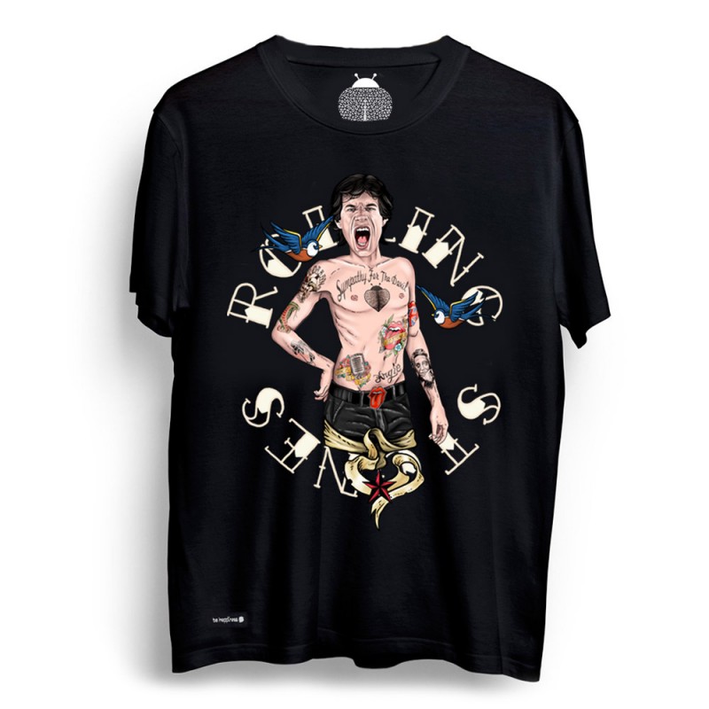 CAMISETA UNISEX BE HAPPINESS MICK JAGGER
