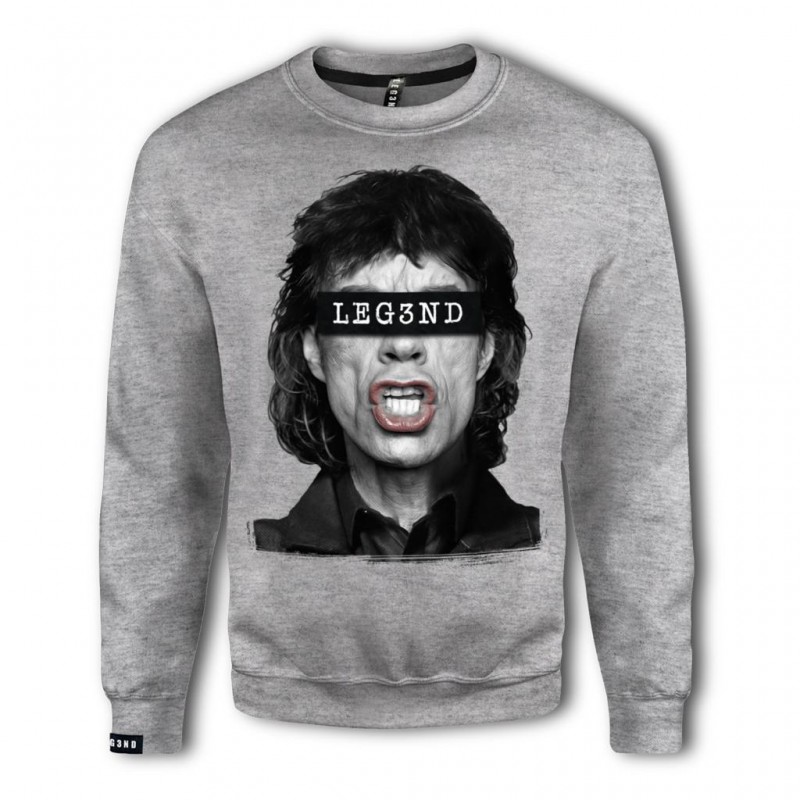 SUDADERA LEG3ND ROSTROS DE LEYENDA JAGGER