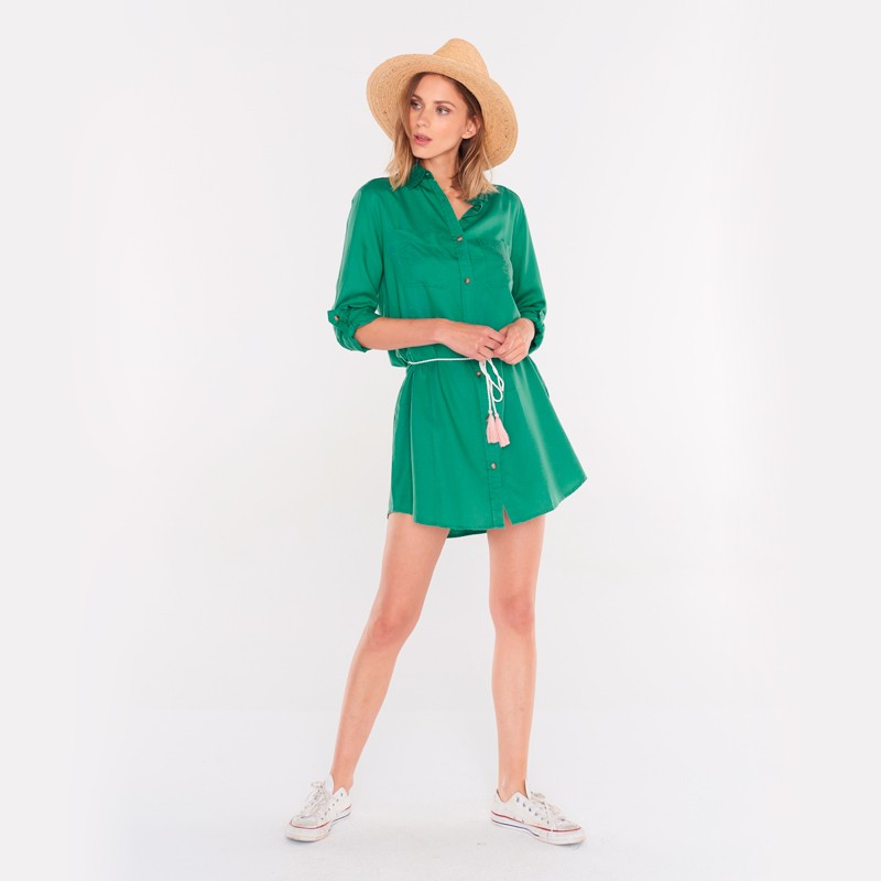 VESTIDO FEMI STORIES STROM VERDE