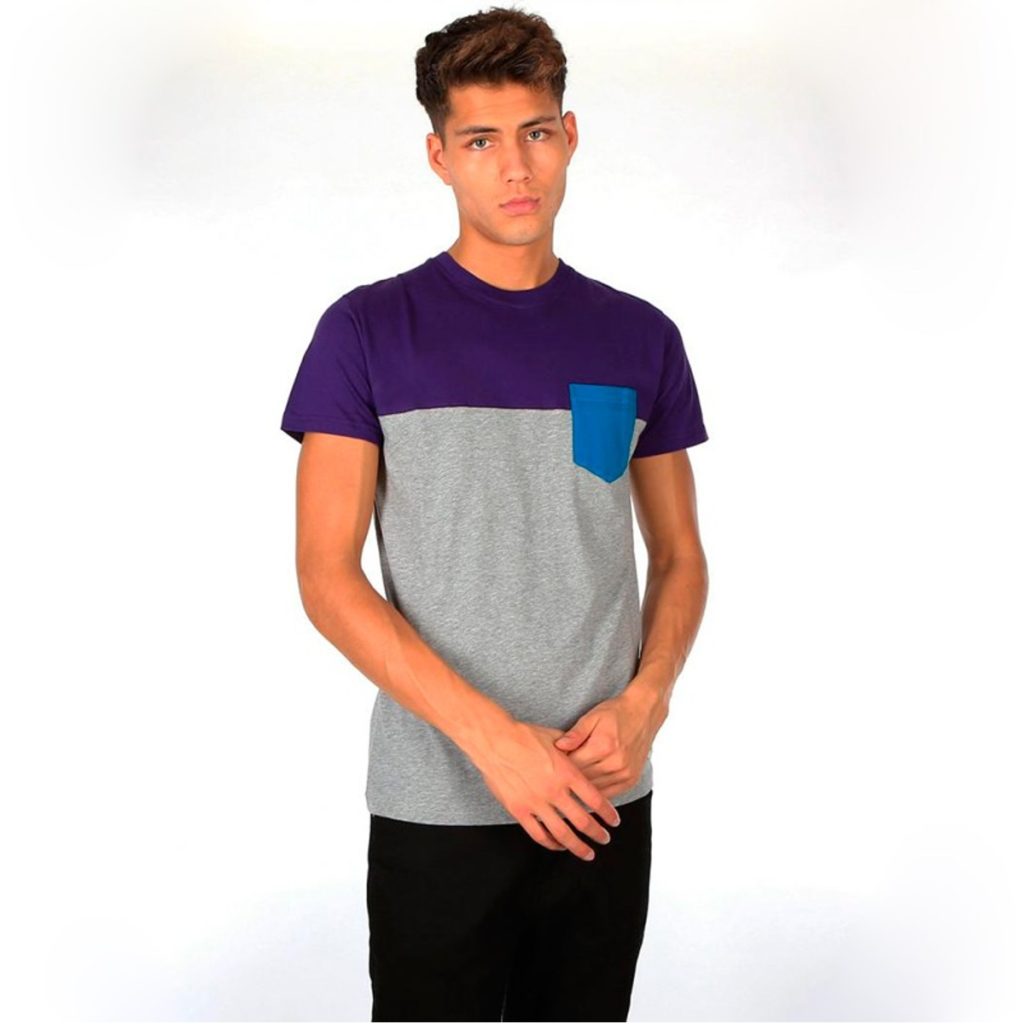 Camiseta Iriedaily Block Pocket 2 deep purple