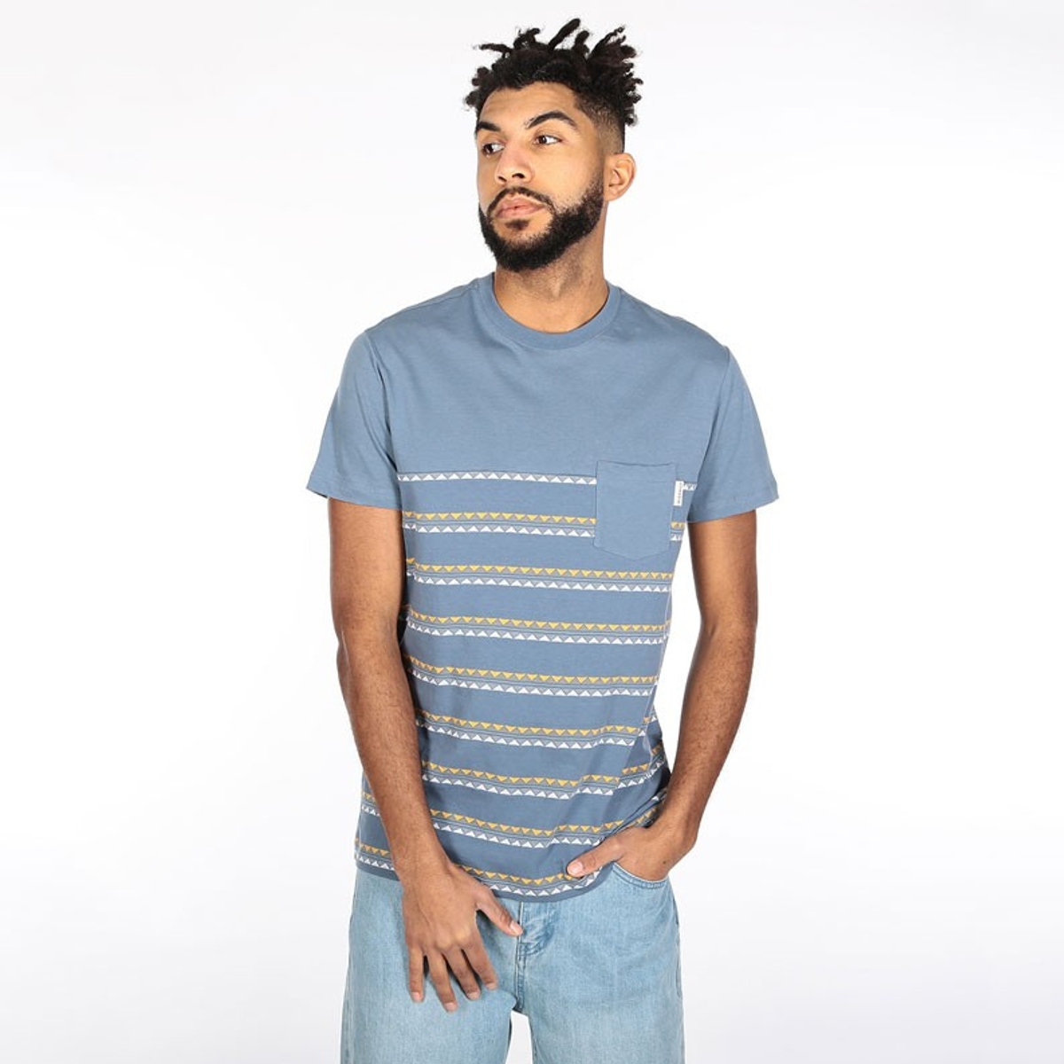 Camiseta Iriedaily Monte Noe Block 0 Greyblue
